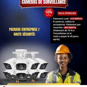Home PACK EPERVIER- CAMERAS DE SURVEILLANCE-ENTREPRISE-RESIDENCE